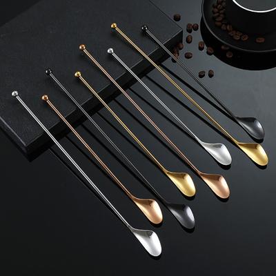 Fashion Creative Easy To Clean Stainless Steel Polished Surface Drink Stirrer for Dining Room Stirring Spoon