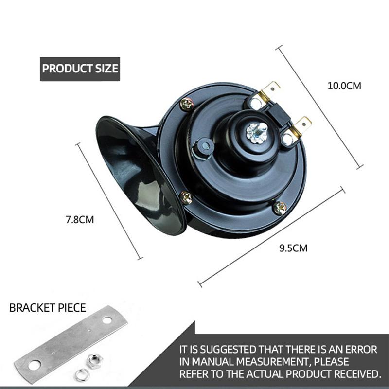 300Db 510Hz Motorcycle Horn Snail Style Horn Speaker 12V Supersound Boat Train Horn Signal Horn Compressor Universal Waterproof