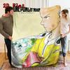 One-Punch Man 2D Flat Pattern Flannel Blanket High Quality All Seasons Warmth and Comfort Perfect for Christmas Gifts.DMT0925501