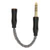 2.5mm Female to 4.4mm Male Sound Cable Single Crystal Copper Headphone Adapter Cable for Phones Speakers 14cm   5.5in