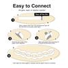 100pcs DIY Assembles Paper Chains Colored Paper Streamers Paper Strings  Party Backdrop Decoration
