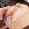 100Pcs New PET Sandwich Packing Box Clear Reusable Sandwich Triangle Case with Lids DIY Disposable Wrap Box Kitchen