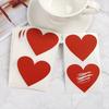 50 Pcs / Set DIY Pentagram Love Heart Shape Scratch Coating Stickers Scratch Card Sticker Self-adhesive Multifunctional Labels
