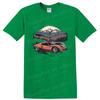 Vintage Car Mountain Landscape T Shirt Retro Auto Graphic Tee Adventure