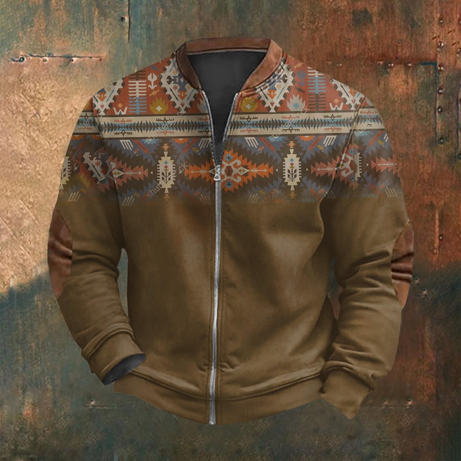 

Мужская повседневная толстовка в стиле ретро с градиентным принтом XL хаки