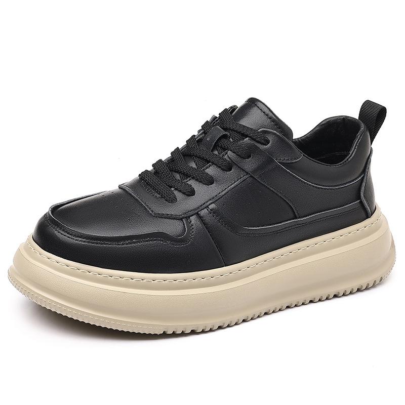 Spring New Men's Casual Shoes Leather Breathable Men's Niche Leather Shoes Shoes Men's Shoes