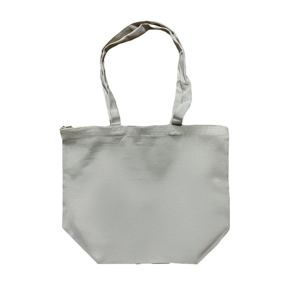 Borsa Tote con Zip in Cotone Riciclato United Bag Store One Size naturale