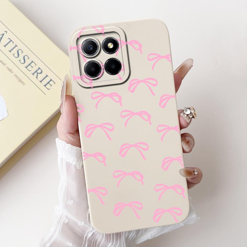 For Honor X6 X6a X6b Case Cover Silicone Cute Cartoon Cat Girl Luxury Flower Shockproof Phone Case For Honor X6a Back Cover Boys