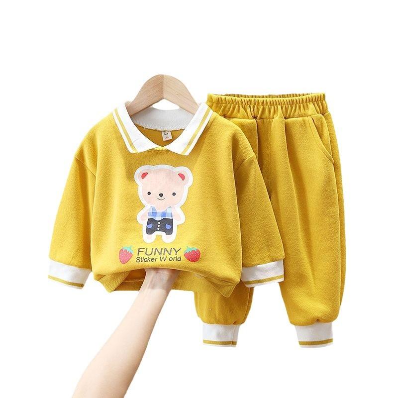 Girls Fashion Sweatshirt Tracksuit Set Casual Sporty Two Piece Outfit For Toddler Baby Spring Autumn