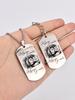 Stainless Steel Keyring and Necklace, Gift for a Lady, Carved Badge, Ideal Gift for Men, Couples, Boyfriend, Family & Friends