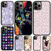 Cartoon Cat Phone Case For iPhone 17 Air 15 16e 14 13 Pro Max Coque 12 11 Pro Max PLUS Cover