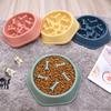 Vibrant Anti-spill Pet Feeding Bowl Slow Feeder Design For Dogs And Cats Multiple Colors Available