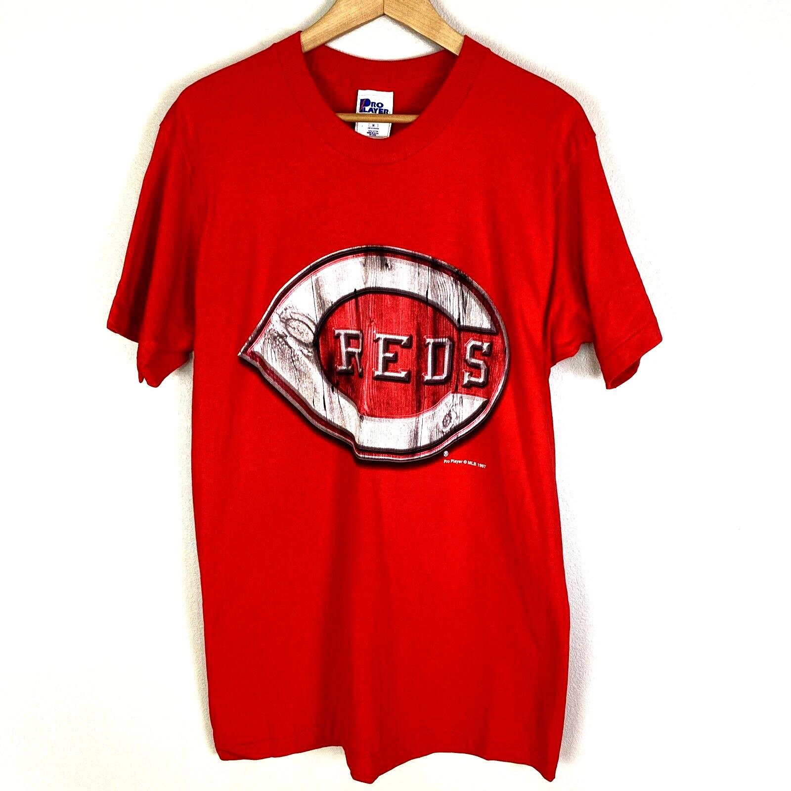 Cincinnati Reds Logo Vintage 1997 Pro Player Dead Stock Tags Mens Medium Shirt XL