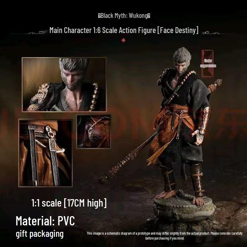 Sun Wukong Action Figure - Black Myth Articulated Model Toy Statue