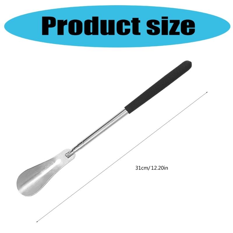 Telescopic Shoehorn Stainless Steel Shoehorn Folding Shoe Lifter Convenient Shoe Fitting Tool for Various Boots Shoe