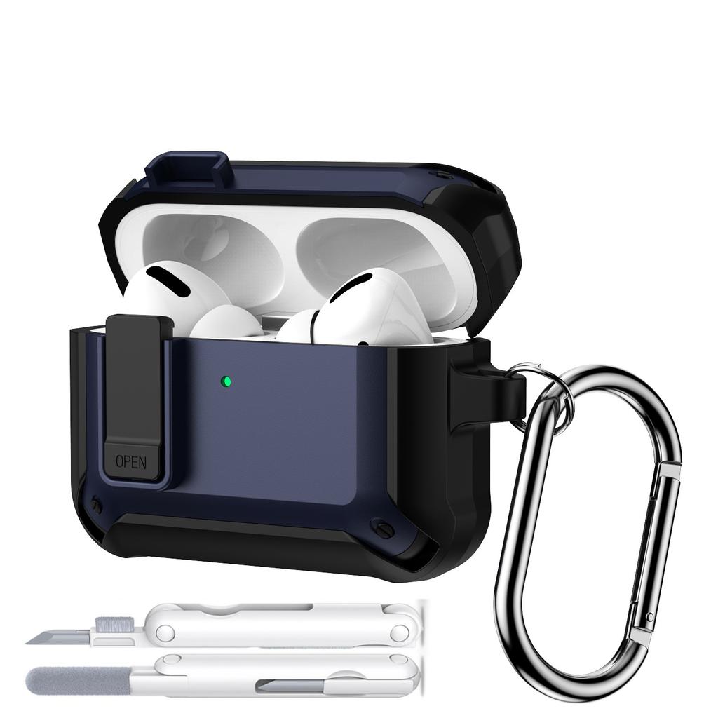 for AirPods Pro 3 Earphone Case with Secure Lock Design Protective Case Cover for Airpods Pro 3 Gen with Cleaning Pen & Keychain