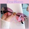 Cat Eye Metal Sunglasses With Uv400 Protection For Fashionable Travel And Parties