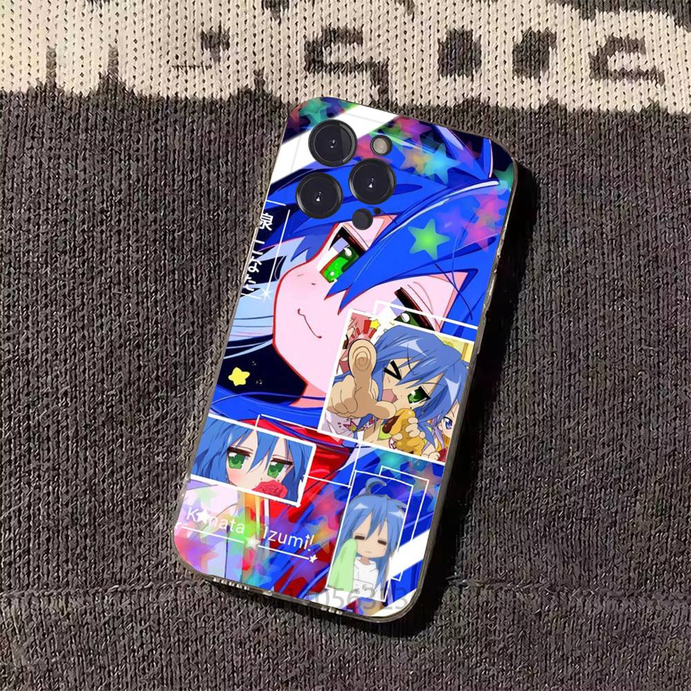 Konata Izumi L-Lucky S-Star Phone Case for iPhone 11Pro 13 12 11 Pro Max 16e 17 Air 16 15 14 Plus 11ProMax