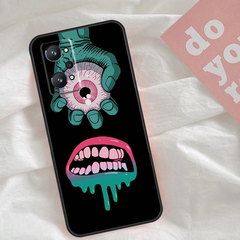 Monster Eye Hand Case For Realme C75 C63 C61 C65 C67 C55 C51 C53 C35 C71 15 11 12 13 14 Pro Plus GT6 GT7 Pro