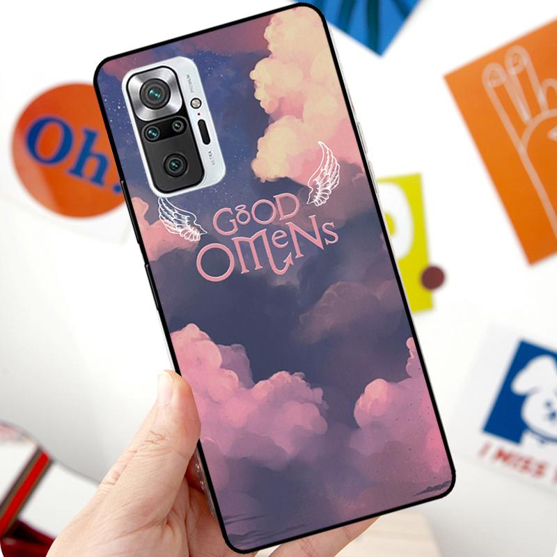 Good Omens Case For Xiaomi Redmi Note 12 Pro 11 8 9 10 Pro 9S 10S 11S 12S Redmi 12C 10C 9C 10A Cover