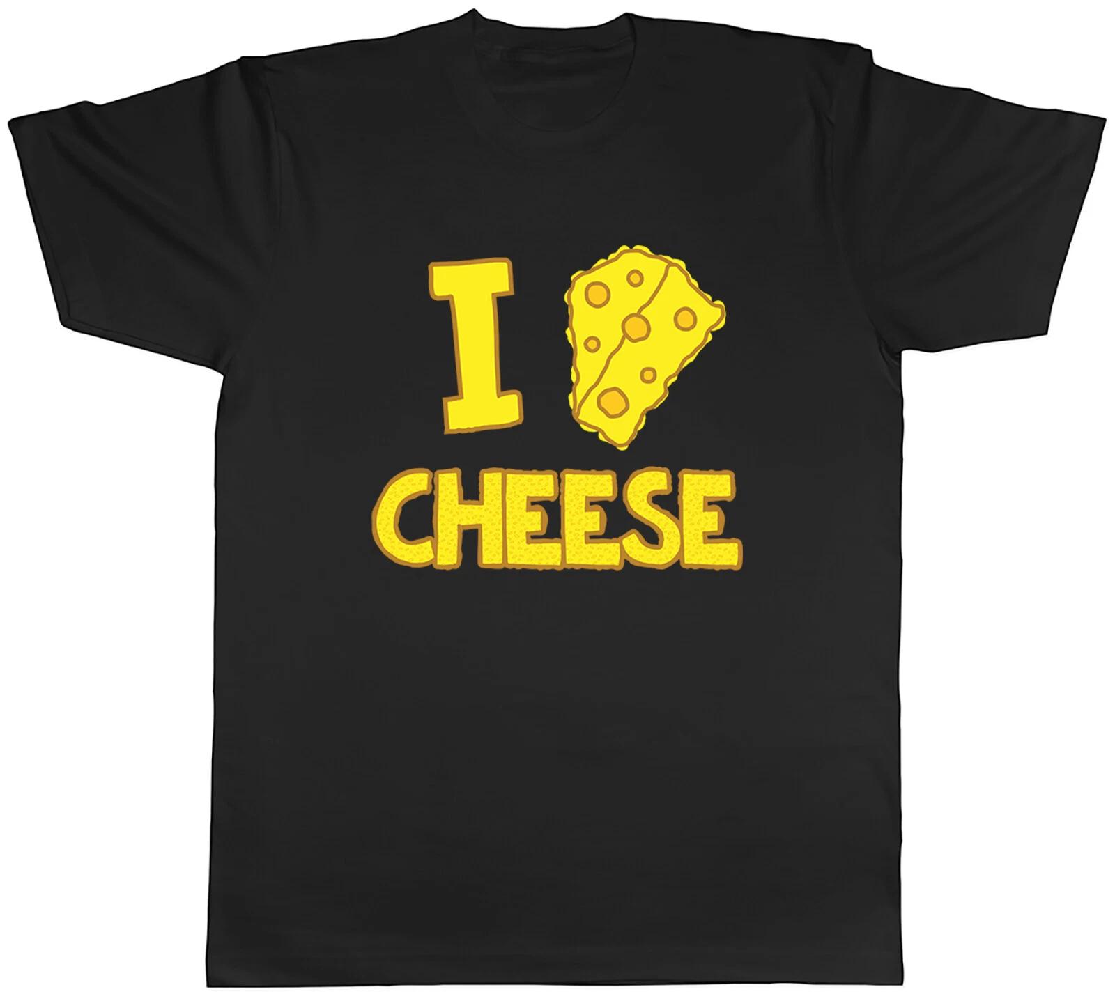 I Love Cheese Mens Unisex T-Shirt Tee XXL