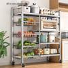 Modern 2-Tier Kitchen Storage Rack with Baskets