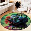 Custom Name Joker Printed Round Rug Carpet Chair Rug Area Rug Entryway Doormats,for Office Chair Living Room Bedroom Kitchen Room.