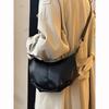 Soft leather large capacity dumpling bag women's 2025 new retro high-end niche commuter shoulder messenger bag
