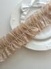 4.5cm Double-sided Pink-Green Pleated Lotus Edge Elastic Ribbon for Hair and Card Collars