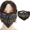 Gothic Punk Spiked Skull Face Mask Stylish costume Accessory Face Covering for Halloween Event and Themed Performances