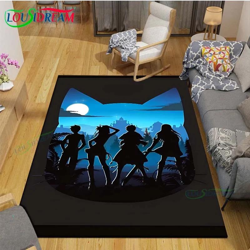 Fashion Popular Cartoon A-Fairy Tail Printed  Carpet Living Room Anti-Skid Area Rug Kids Bedroom Mats Yoga Mat Carpet Decor Gift