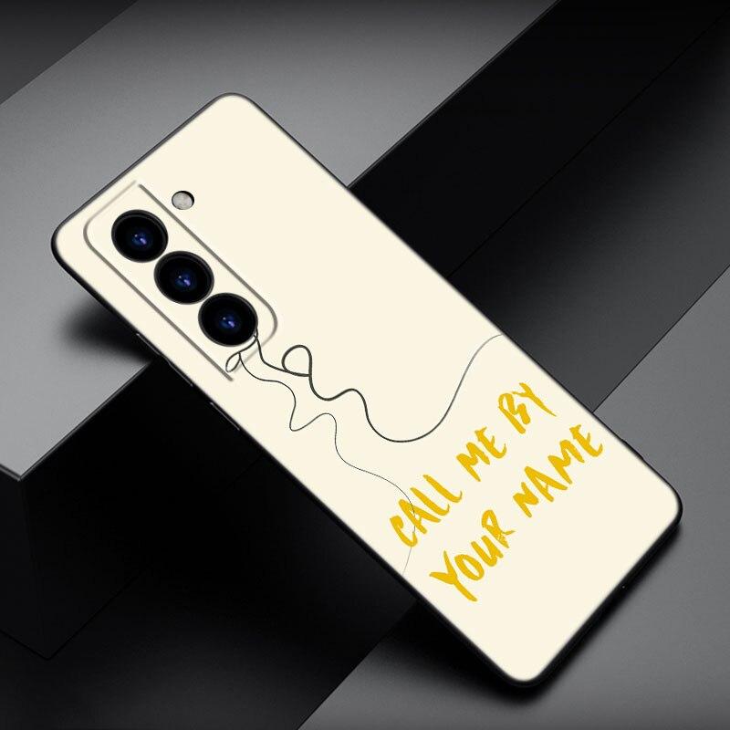 Adınla Çağır Beni Telefon Kılıfı Samsung Galaxy S22 Pro S21 S20 FE Ultra S10 Lite S10 S10E S9 S8 Plus Yumuşak TPU Siyah Kapak