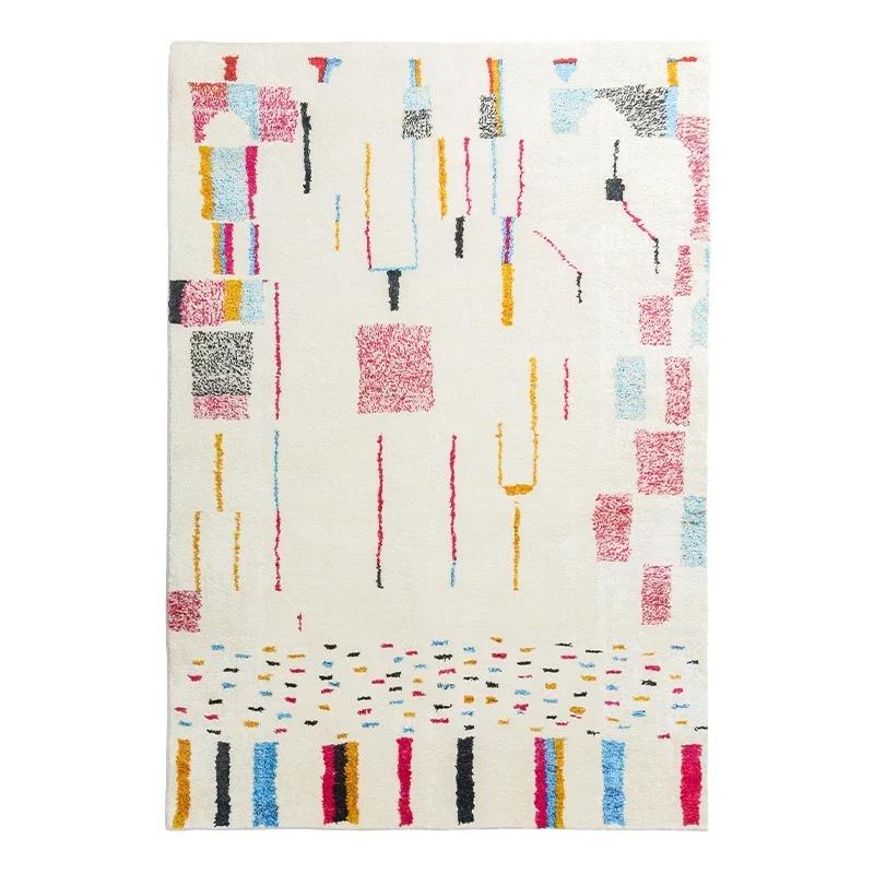 

Ковер для гостиной в этническом стиле, большой напольный коврик, мягкий, имитация кашемира, детский ковер для спальни, украшение для дома, коврики для ног 50x80cm