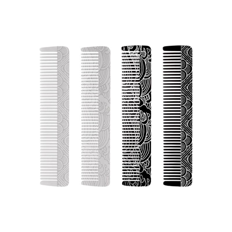 Practical Stainless Steel Men’s Hair Beard Comb For Travel Compact Grooming Tool Professional Hairdressing Combs