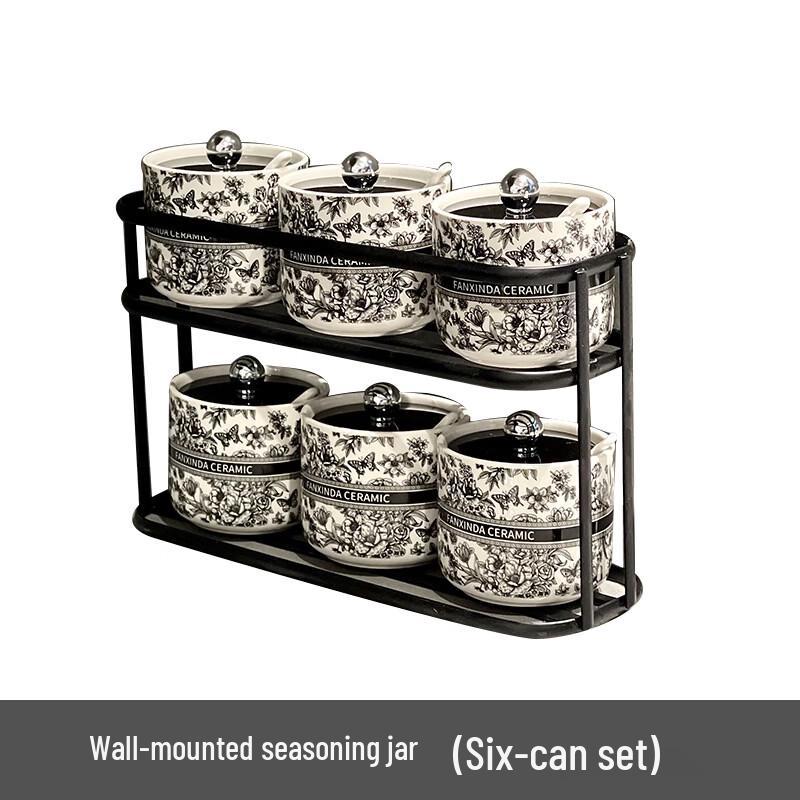 

Керамический набор настенных баночек для специй RuHan