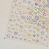 1pcs 5D Exquisite Flower Nail Art Stickers Colorful Macaron Flower Nail Decoration Decals DIY Adhesive Accessory
