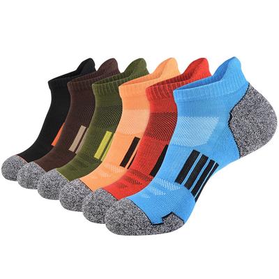 Herren Knöchel Tiefgeschnitten Sportliche Laschensocken für Männer Sport Komfort Dämpfungssocke 6er-Pack