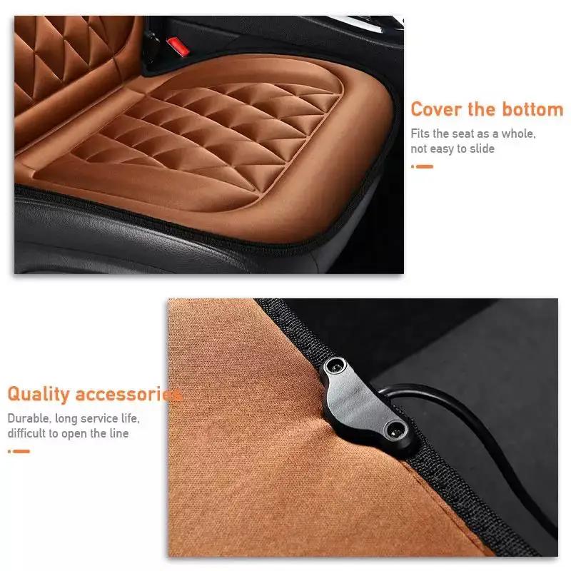 12V Car Seat Heater Electric Heated Car Heating Cushion Winter Seat Warmer Cover Car Accessories Winter Auto Seat Heating Pad