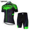 Mens Cycling Jersey Set Short Sleeve Breathable Mesh Bike Apparel Ride