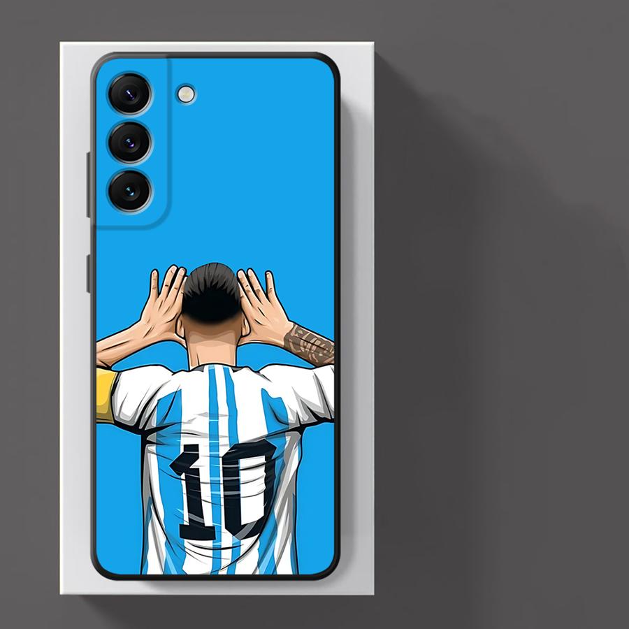 Football Star Numbers Phone Case for Samsung Galaxy A21s A22 A23 A25 A33 A34 A52s A53 A54 A55 A71 A26 A36 A56 Soft Cover