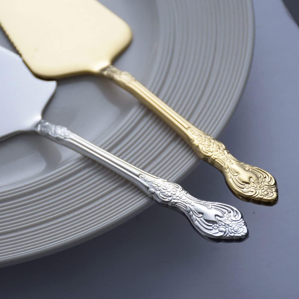 Stainless Steel Dessert Server Spatula, Cake Pie Pastry Server Pack Of 2,Pie Spatula Cake Server Spatula Luxurious Pie Server Spatula for