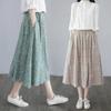 Women's Floral A-Line Skirt, Summer High-Waisted Slimming Design