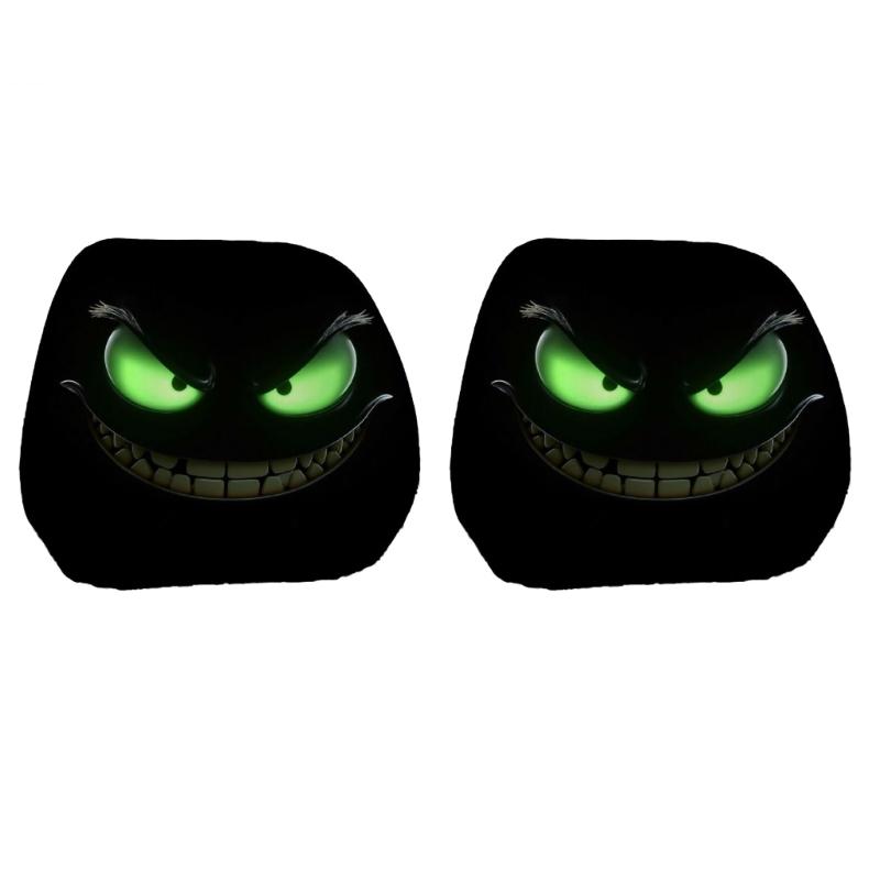 

Humorous Vehicle Interior Accessory Halloween Themed Headrest Protectors Cover Scratch Protection And Comfort