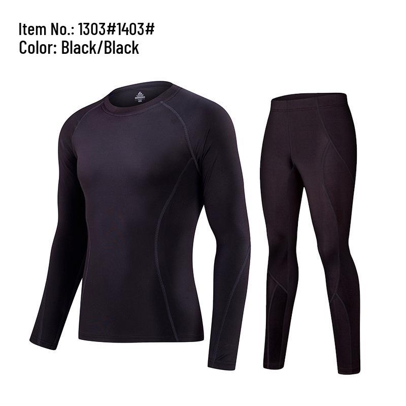 Slim Fit Long Sleeve Quick-Dry Sportswear Set with Fleece Lining for Running and Yoga