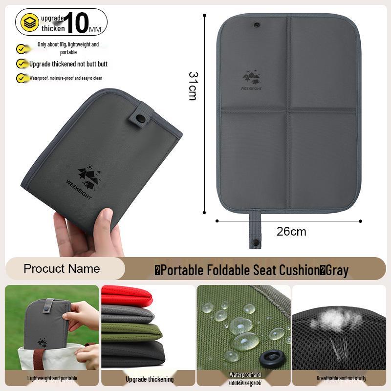 Zesílený vodotěsný přenosný skládací sedák pro venkovní akce