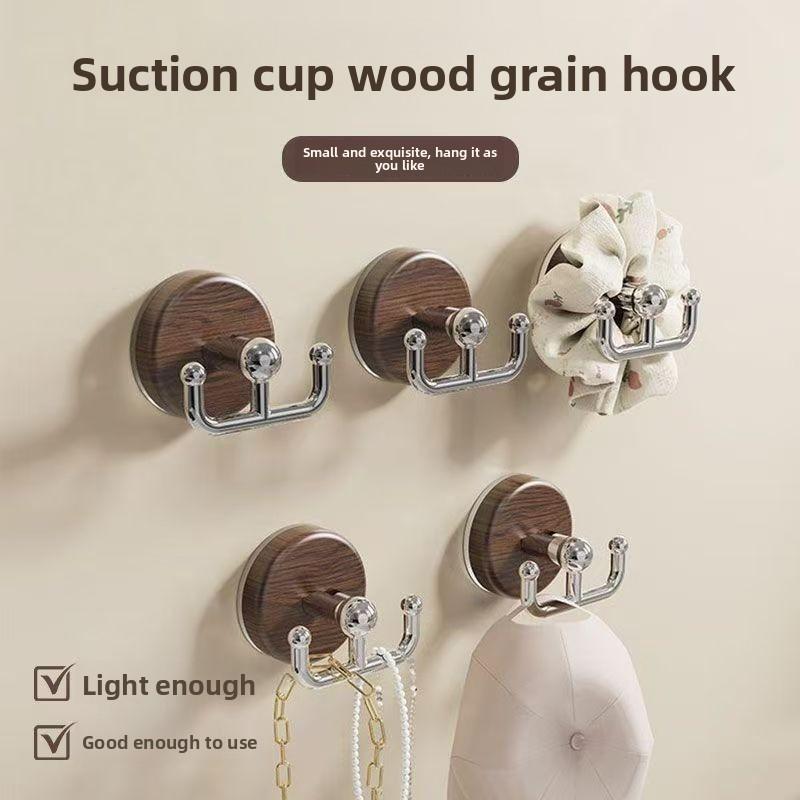 Sugkoppsdisk Dubbelkrok Badrum Borrfri Kraftig Lastbärande Hushållskrok