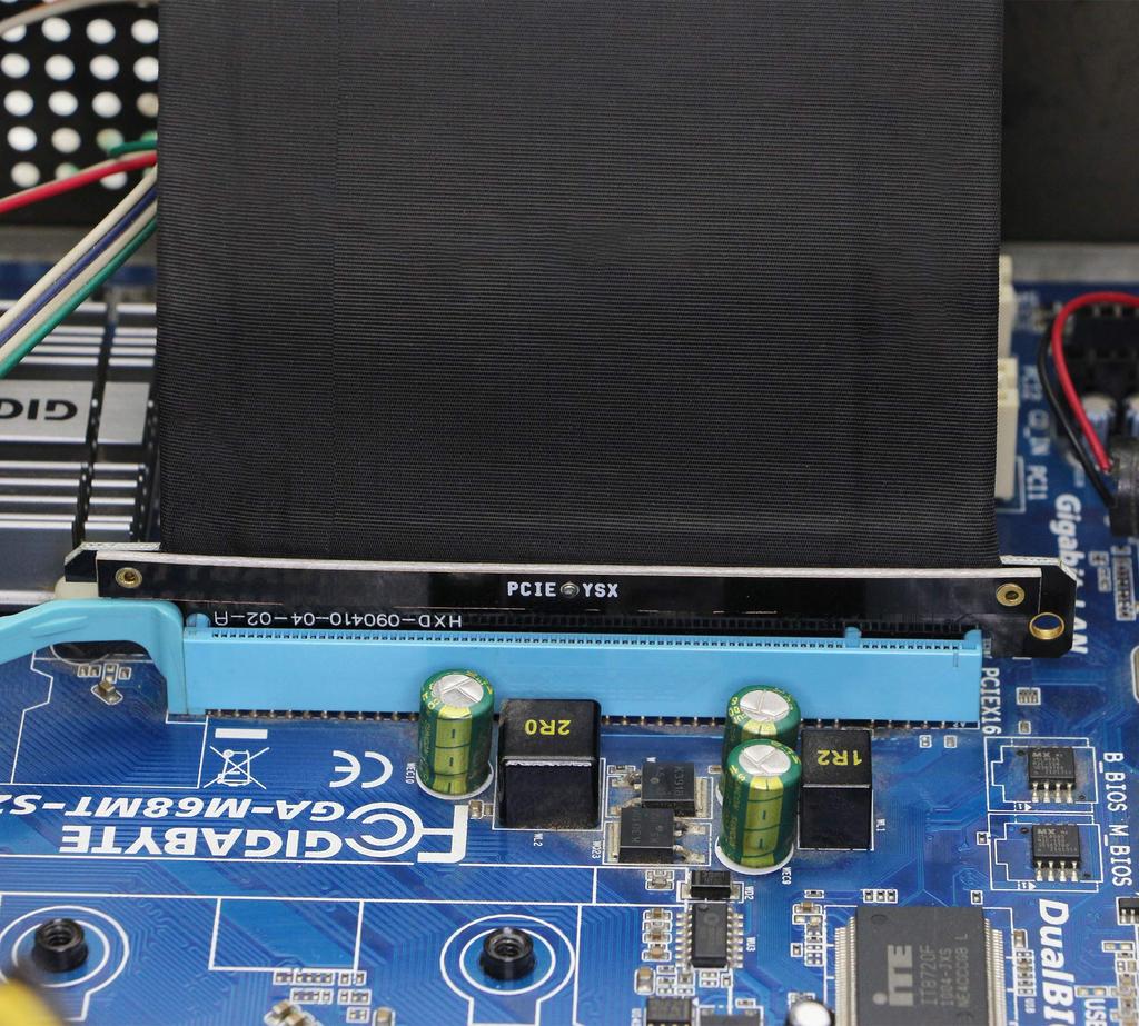 SinLoon 16X Riser-Karte PCI Express x16 Grafikkarte PCI Express x16 Erweiterung Hochgeschwindigkeits-Riser-Karte unterstützt 1060 Karten PCI-E