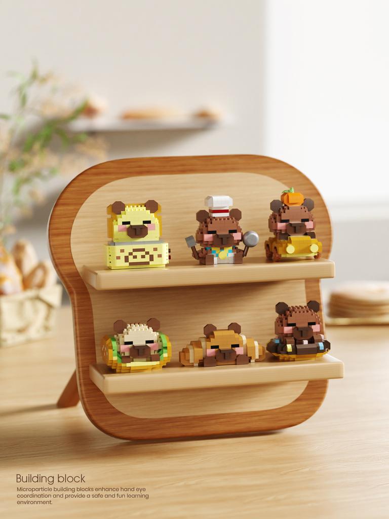 Kawaii Gifts Capibara Toys Micro Particle Building Blocks Cartoon Figure Children Toys Back-to-School MINISO