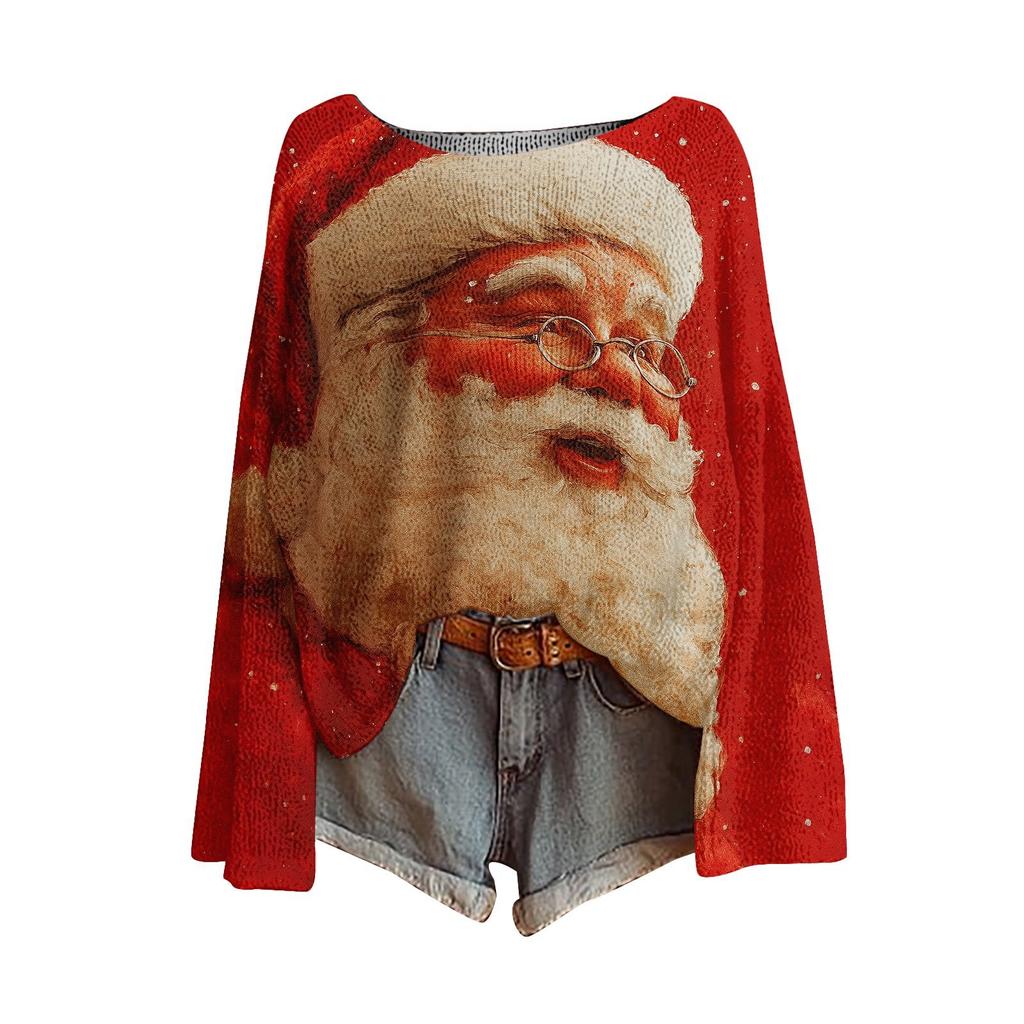 XDC-YZL84-One-word Neck Pullover Sweater 3D Printing