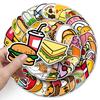 108 Cute Cartoon Food Stickers for Kids: Journal, Suitcase, Phone & Water Bottle Decoration
